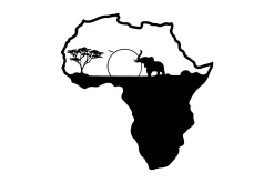African 1 Veggdekor