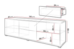 Agawal TV-benk 141 cm
