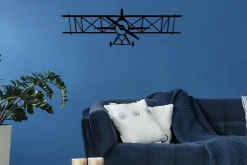 Airplanemetal Decor Veggdekor