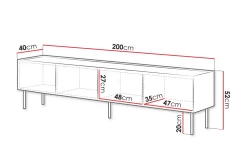 Akie TV-benk 200 cm