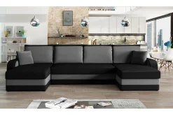 Alvared 4-seters Sovesofa med Dobbeldivan med Oppbevaring