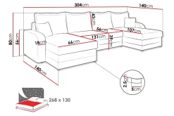 Alvared Sofa Dobbeldivan 4-seter