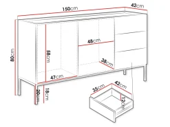 Amelus Skjenk 150x42 cm