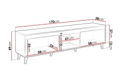 Amshyttan Tv-benk 170 cm