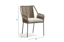 Andros Stol Grå/Taupe