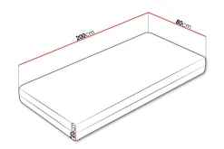 Arigna Fjærmadrass 80x200 cm