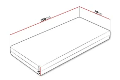 Arigna Fjærmadrass 90x200 cm