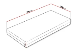 Arigna Skummadrass 100x200 cm