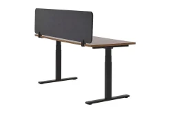 Avskjerming til Skrivebord 180x40 cm grå WALLY