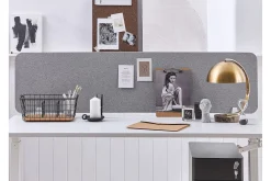 Avskjerming til Skrivebord 160x40 cm grå WALLY