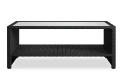Bahamas Sofabord med Hylle Utendørs 113 cm Kunstrotting