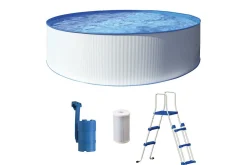 Basseng Stål Swim & Fun Kreta Rund Ø460 x 90 cm
