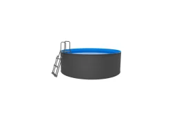 Basseng Stål Swim & Fun Santorini rundt Ø350 x 90 cm