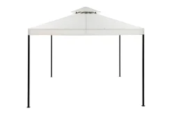 Bermuda komplett paviljong inkl. tak og vegger 3x3 m – Offwhite