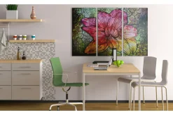 Bilde A Rainbow-Hued Abstract Flower 120x80