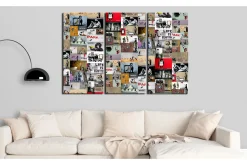 Bilde Art Of Collage Banksy Iii 90x60