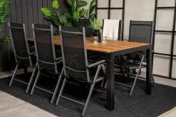 Bois Spisegruppe 200cm + 6 Break Posisjonsstoler