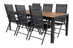 Bois Spisegruppe 200cm + 6 Break Posisjonsstoler