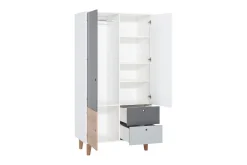 Concept Garderobe Hvit / Grå / Rosa