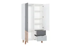 Concept Garderobe Hvit / Mørkegrå / Svart
