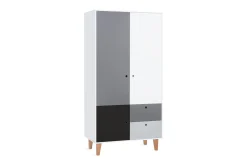 Concept Garderobe Hvit / Mørkegrå / Svart