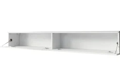 Cuguen Vegghengt TV-benk med oppbevaring 180x32x30 cm