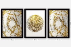 Decorative Framed Painting (3 Pieces) 35x45