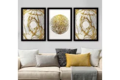 Decorative Framed Painting (3 Pieces) 35x45