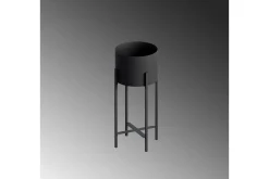 Dekorativ potte Mirven Svart 23 x 23 x 48 cm