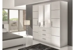 Escaldes Stor Garderobe med Speil 196 cm bred 200 cm høy
