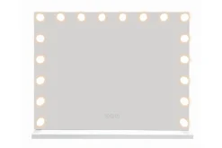Glow Stor Sminkespeil 80 cm med belysning lamper - Hollywood speil med USB-lading