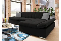 Kintore 3-sits Hörnsoffa Black