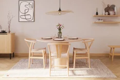 Kopparbo Matgruppe 130 cm Rund med 4 Dastoori Spisestol