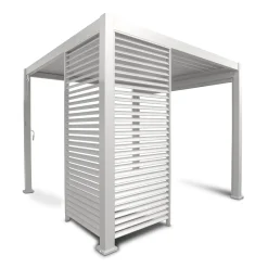 Lamellvegg til paviljong HOME4YOU Mirador-111 123,5 cm hvit