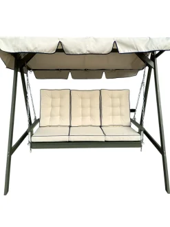 Landet Hammock Gyngesofa med tak i akasie tre inkludert puter 195x125x159