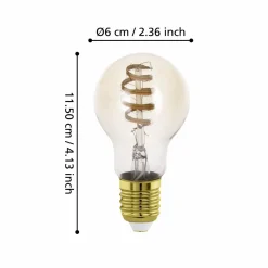 Lyskilde 2xLM-ZIG-CCT E27 A60 4,9W Amber