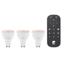 Lyskilde 3xLM-ZIG-RGB/CCT GU10 4,5W+1XFB