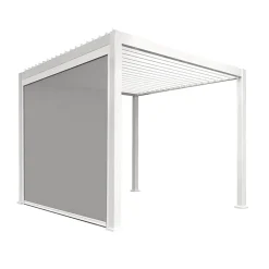 Nedtrekkbar skjerm til paviljong HOME4YOU Mirador-111 hvit/lys grå 4 m