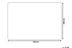 Pledd 200 x 220 cm svart DELICE
