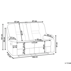 2-seters sofa Bergen