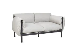 2-sitssoffa Beliani Esperia Grey, Black