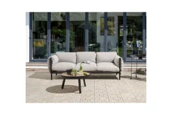 3-sitssoffa Beliani Esperia Grey, Black