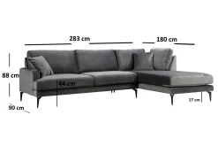 Stacker Hjørnesofa med Divan Høyre