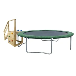 Trampoline HOME4YOU med grønt underlag 426 cm