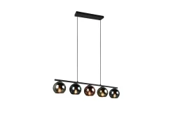 Trio Lighting Sheldon taklampe 5L E14 flerfarget